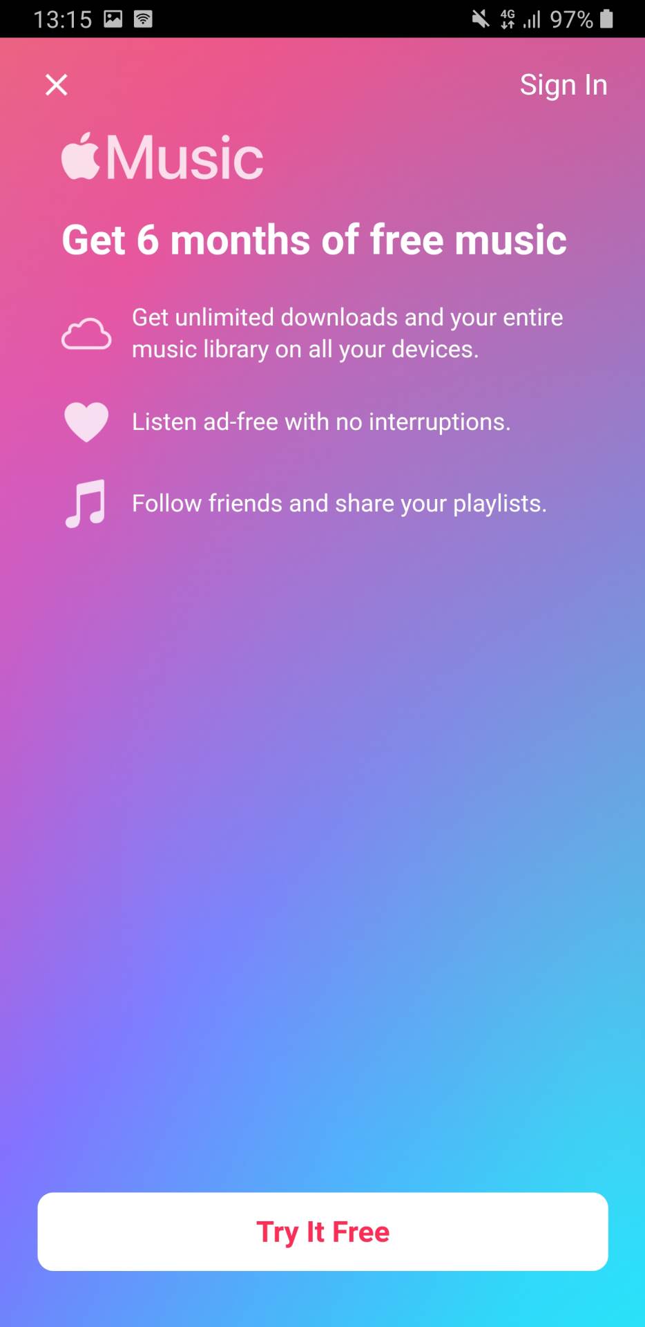 Apple Music probni period cena