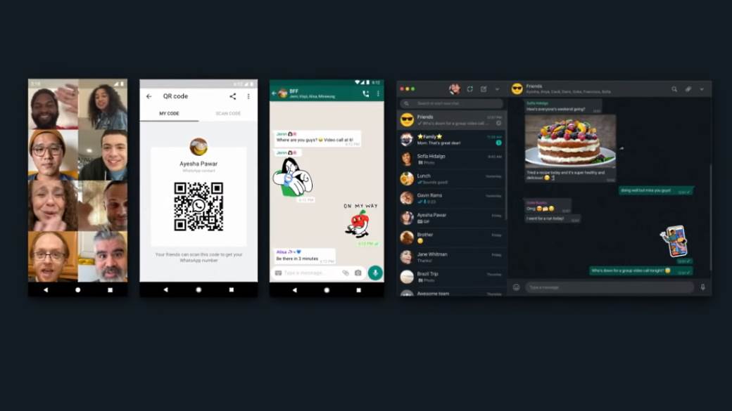 WhatsApp QR kod, WhatsApp animirani stikeri, WhatsApp Dark Mode Web, WhatsApp KaiOS