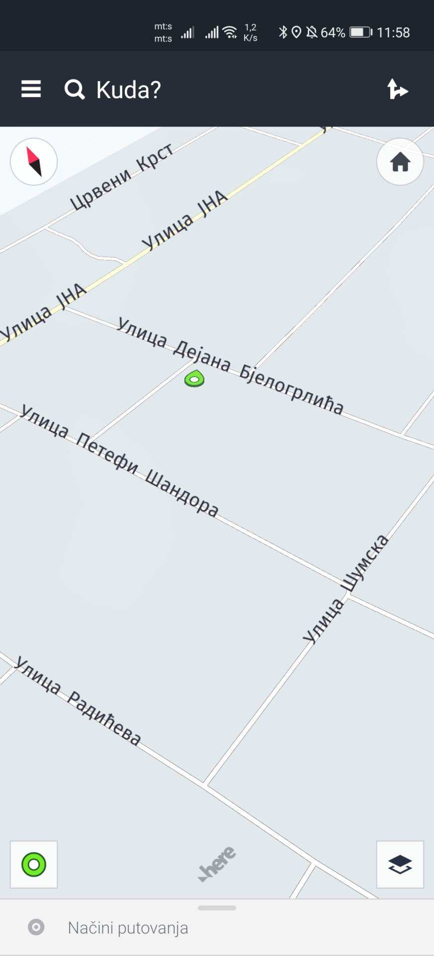 Besplatna navigacija Here WeGo, Aplikacija Here WeGo mapa Srbije besplatno update, GPS mapa Srbije