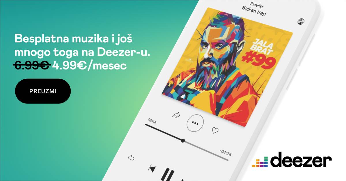 Deezer Srbija slušanje muzike, Streaming hitovi Srbija besplatna muzika Deezer, Deezer cena Srbija