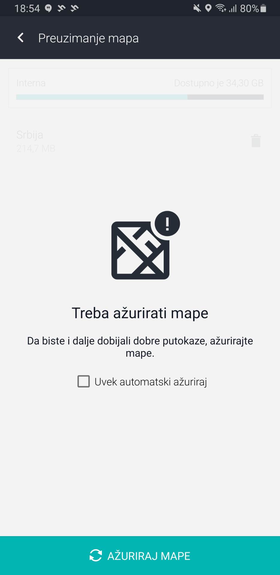 Mapa Srbije navigacija bez interneta, GPS mapa Srbije nova verzija kako ažurirati, Besplatna GPS nav