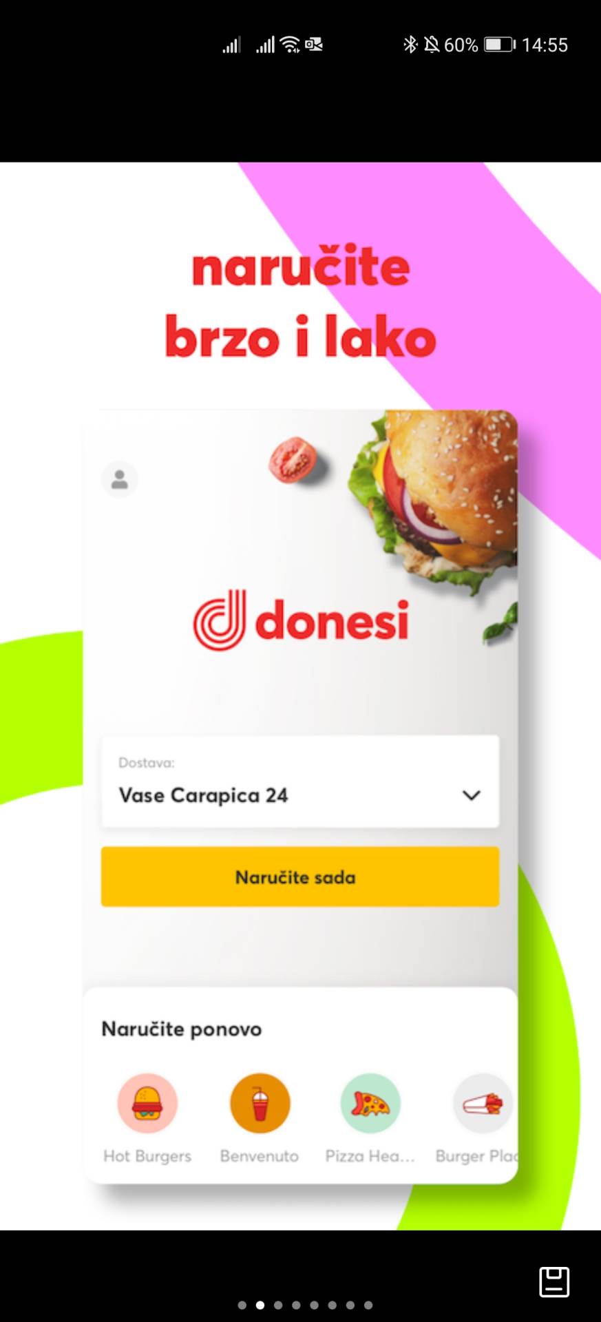 Donesi aplikacija Huawei AppGallery download, Narucivanje hrane preko interneta Donesi aplikacija