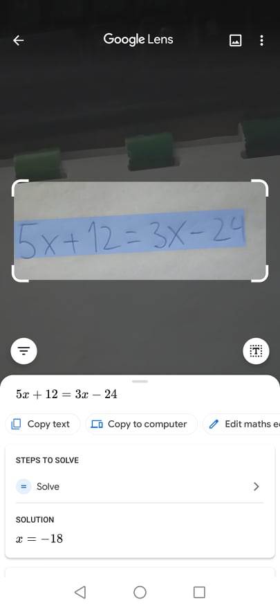 google matematika rešavanje zadatka uz pomoc telefona android google lens kalkulator nastavnici