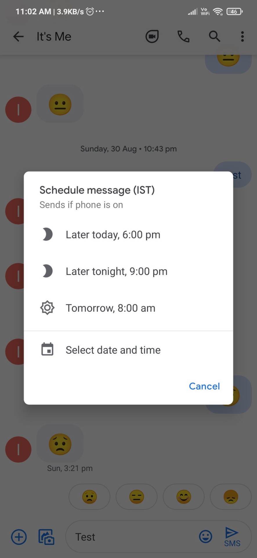 google messages zakazivanje poruka novina opcija bez brige google