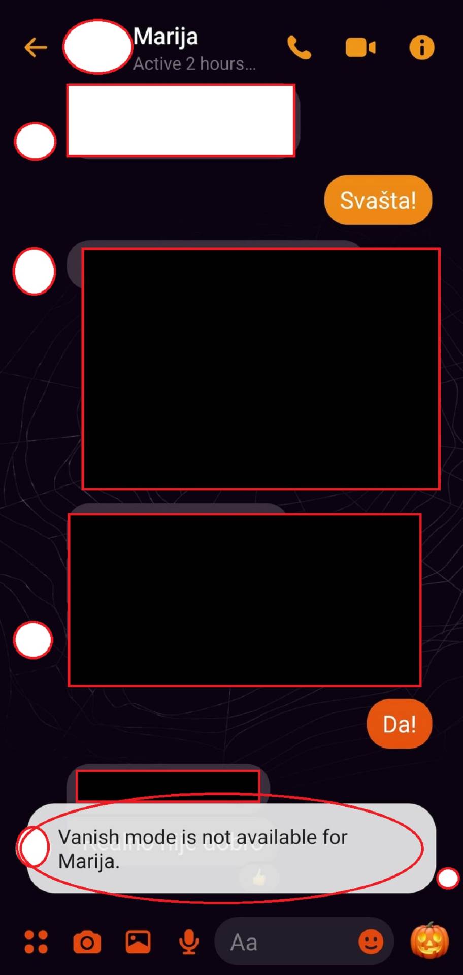 poruke na mesendžeru aplikacija vanish mode