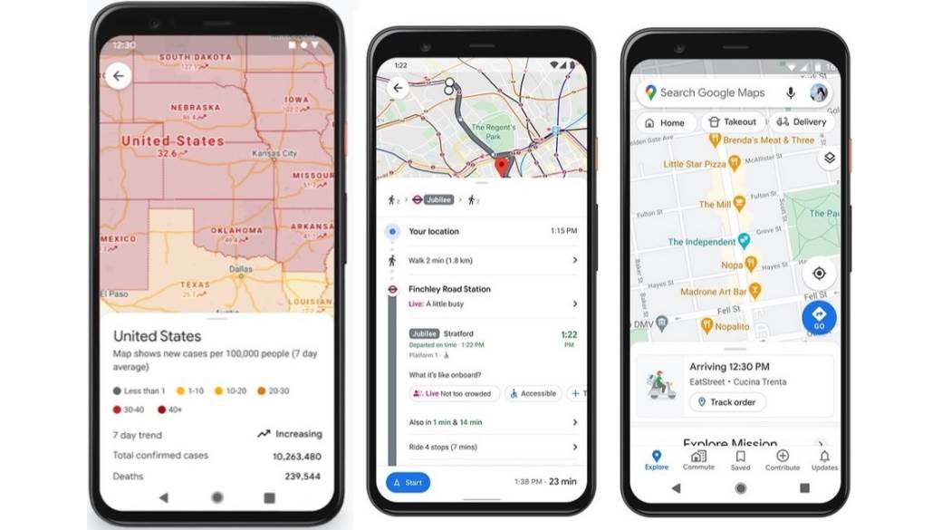 Google Maps plaćanje parkinga, ocene restorana, COVID informacije