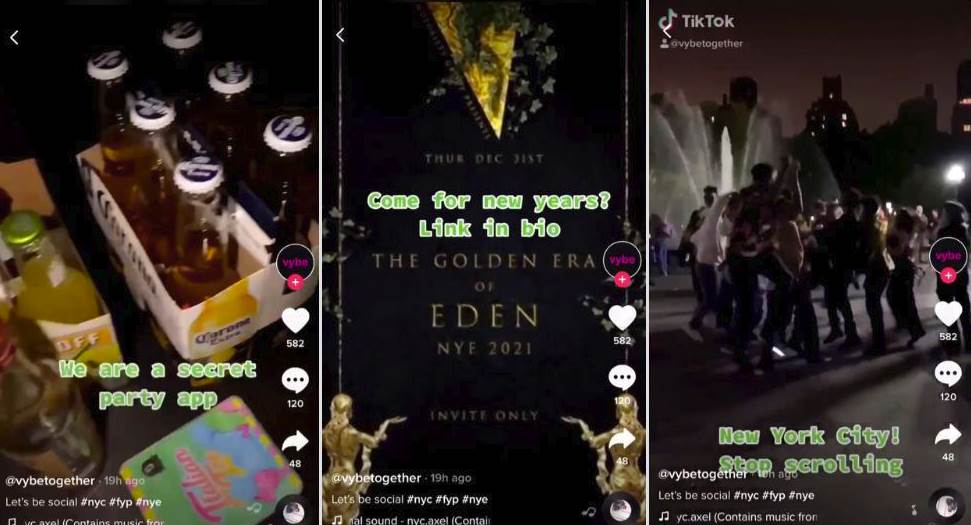 aplikacija za žurke koronavirus vybe together