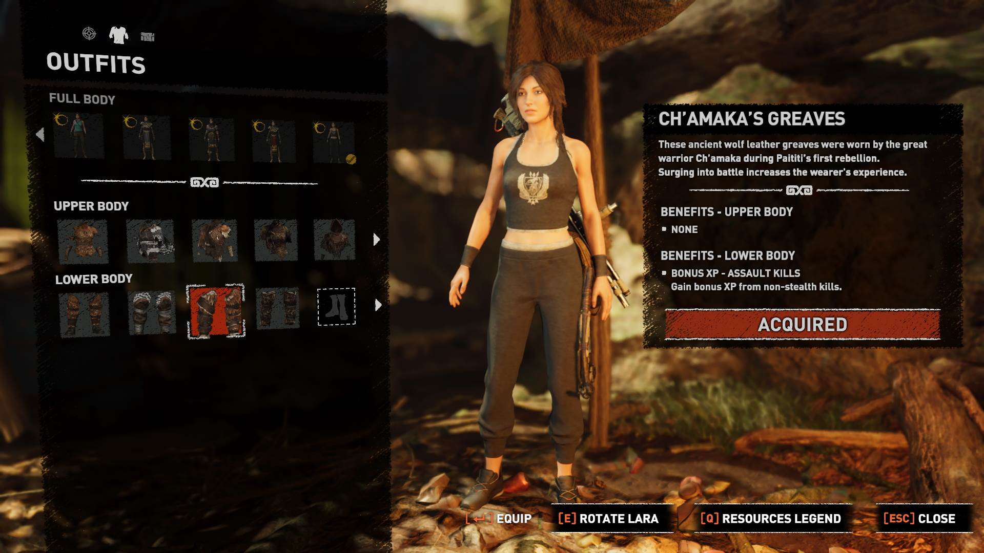 Shadow of the Tomb Raider Definitive Edition, Lara Kroft trenerka, Lara Kroft fitnes