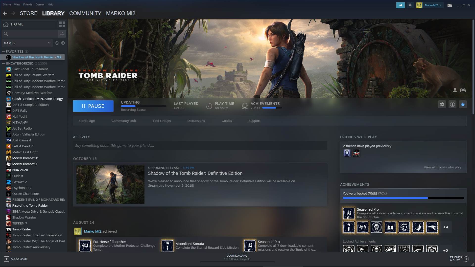 Shadow of the Tomb Raider Definitive Edition, Lara Kroft trenerka, Lara Kroft fitnes