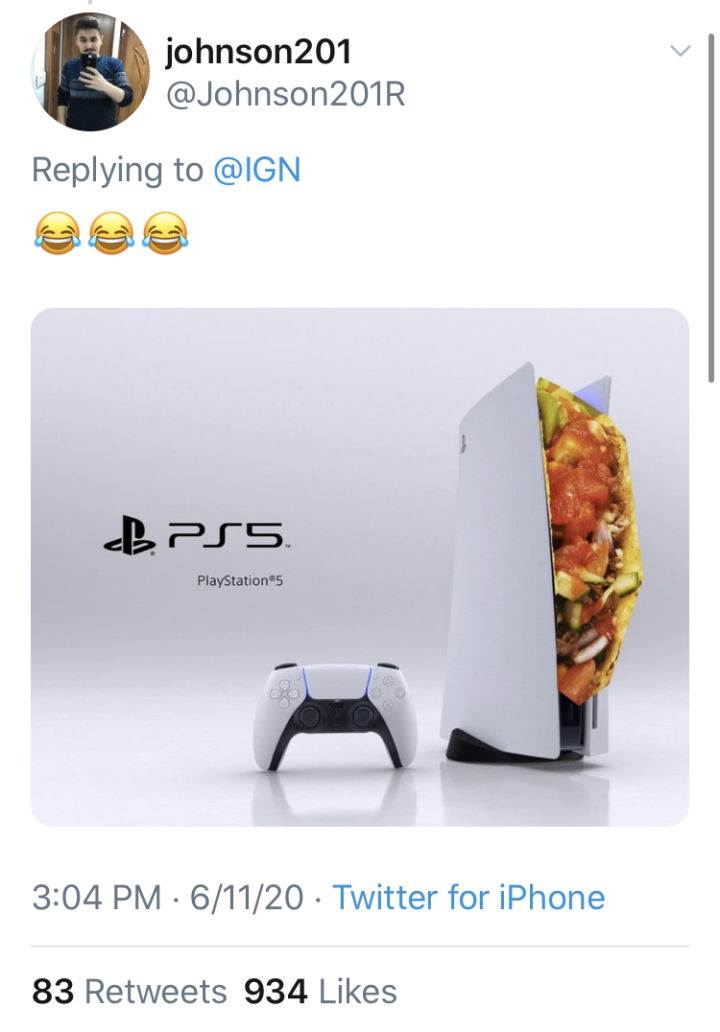 PlayStation 5 MEME slike, PlayStation 5 konzola dizajn internet MEME, PlayStation 5 MEME internet