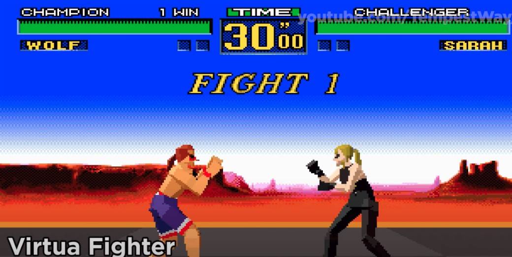 Virtua Fighter Sega rodendan Sonic Street Fighter tuca Mortal Kombat