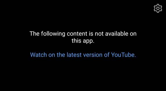 YouTube Vanced ne radi poruka