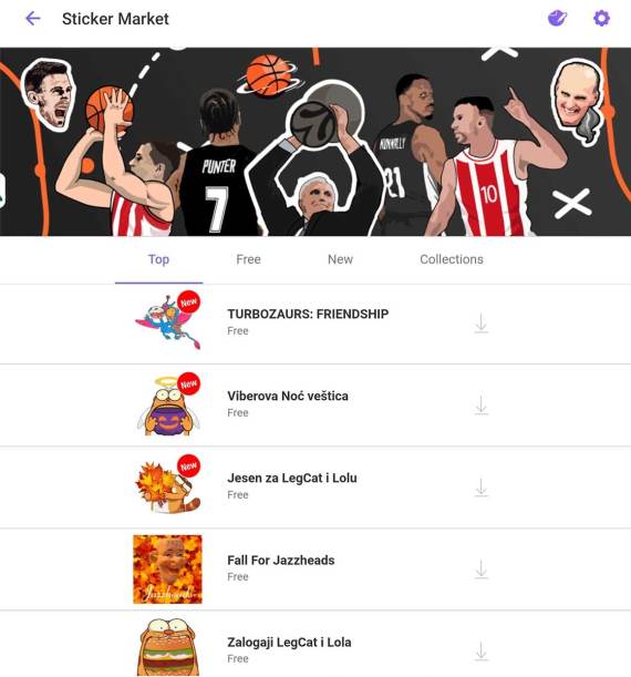 Viber Plus Besplatni stikeri