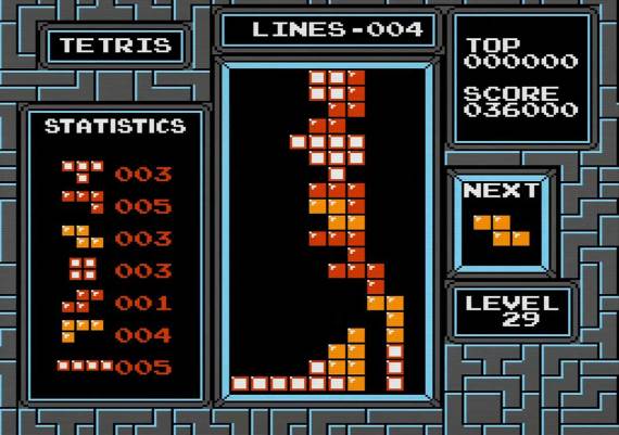NES Tetris nivo 29