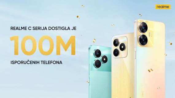 realme C serija 100 miliona isporučenih telefona