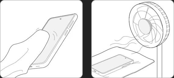 Pravilno sušenje mokrog telefona