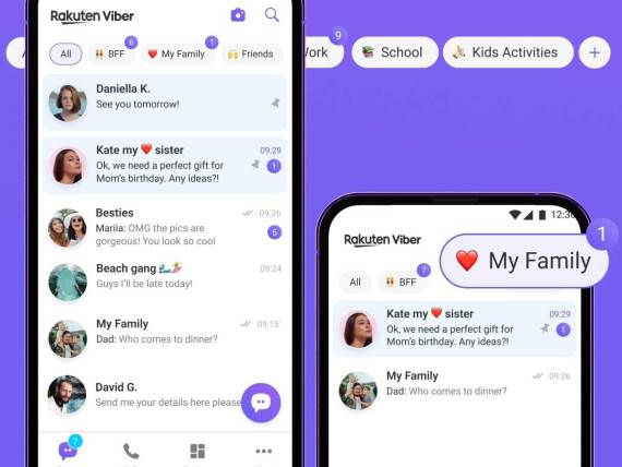 Viber čet folderi nova funkcija