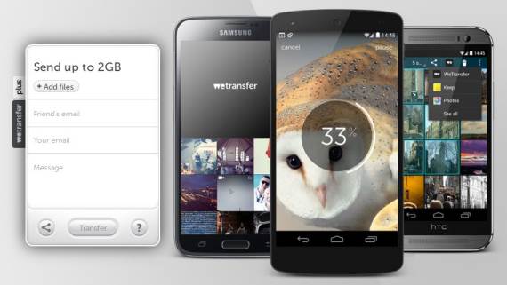 WeTransfer za Android uređaje.