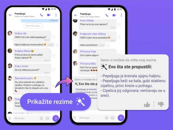 Viber AI rezime prepiske nova funkcija
