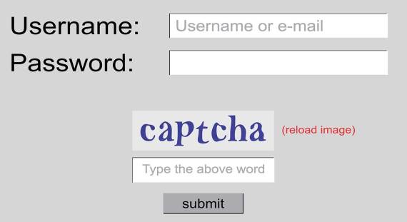 CAPTCHA iskrivljena slova