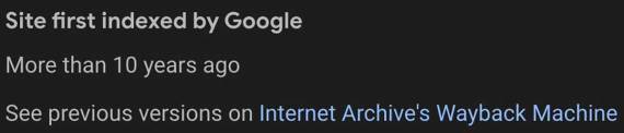 Google Wayback Machine