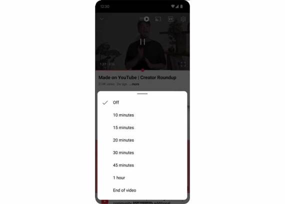 YouTube tajmer spavanja