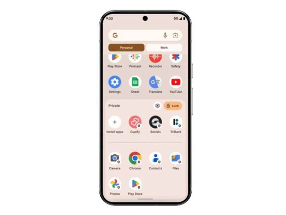 Private space Android 15