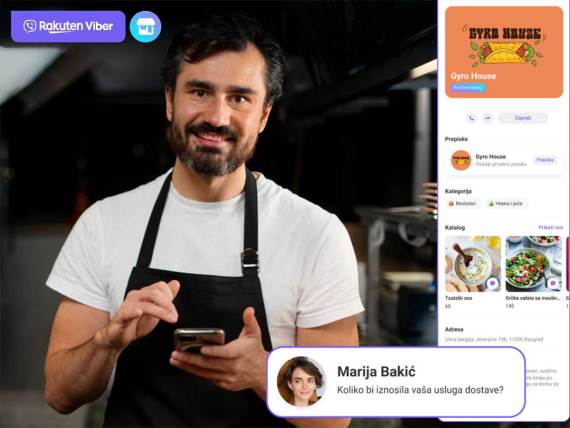 Primer Viber Poslovnog naloga u Srbiji
