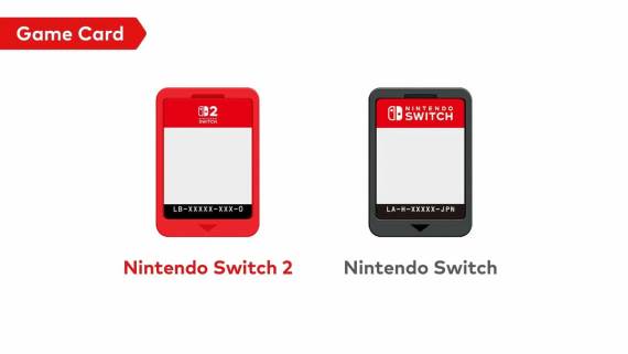 Nintendo Switch 2 vs Nintendo Switch kartice igara