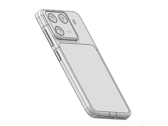 Xiaomi 16 CAD render