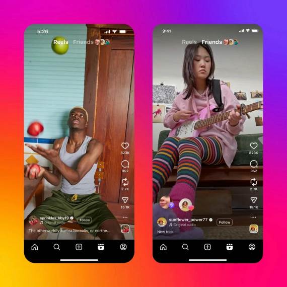 Instagram Reels Friends kartica