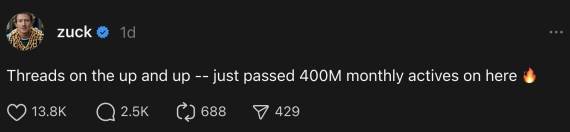 Cukerberg objavio broj Threads korisnika