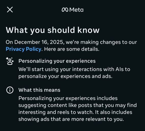 Obaveštenje o novoj politici privatnosti