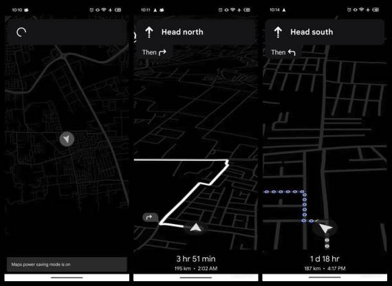 Google Maps režim za uštedu energije