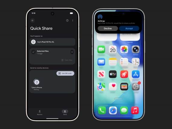 Quick Share i AirDrop razmena fajlova