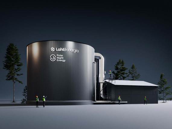 Lahti Energia peščana baterija