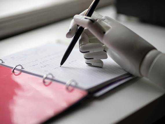 Robot piše u svesku