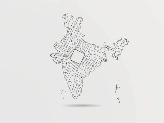 Digitalna Indija ilustracija