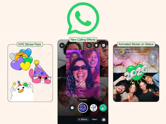 Whatsapp novogodišnji stikeri i efekti 2026