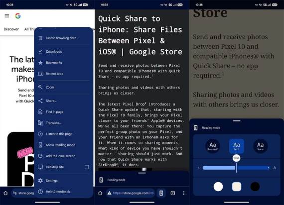 Chrome unapređeni Reading Mode