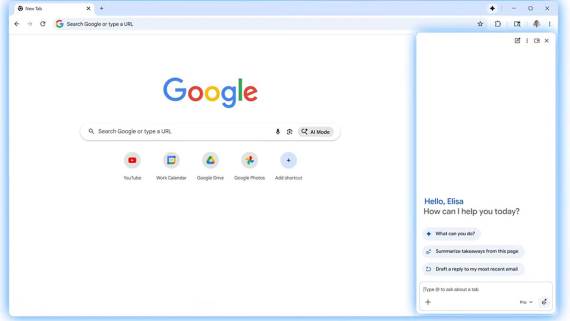 Gemini u Chrome pregledaču