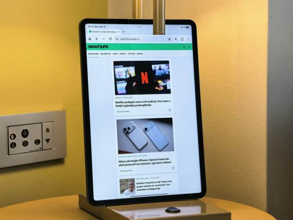 Xiaomi Pad 8 Pro skrolovanje kroz pregledač