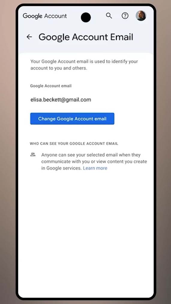 Promena Gmail adrese