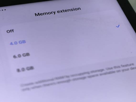 Memory extension funkcija
