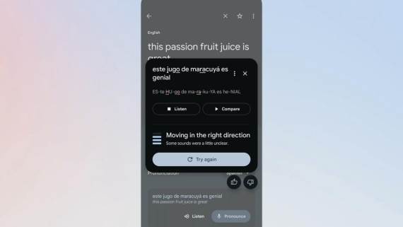 Google Translate nova opcija