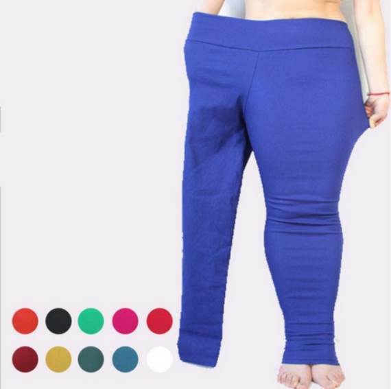 Plus-size pantalone reklamira mršava manekenka