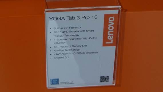 Lenovo Yoga Tab 3 Pro Android tablet sa video projektorom