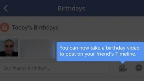 Facebook birthday video