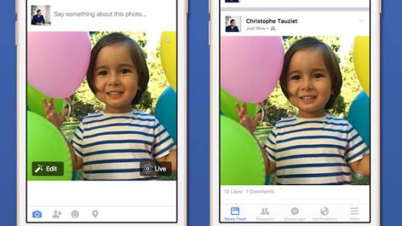 Facebook Live Photos