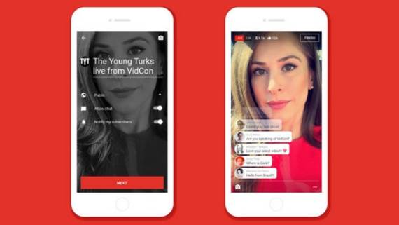 YouTube live streaming